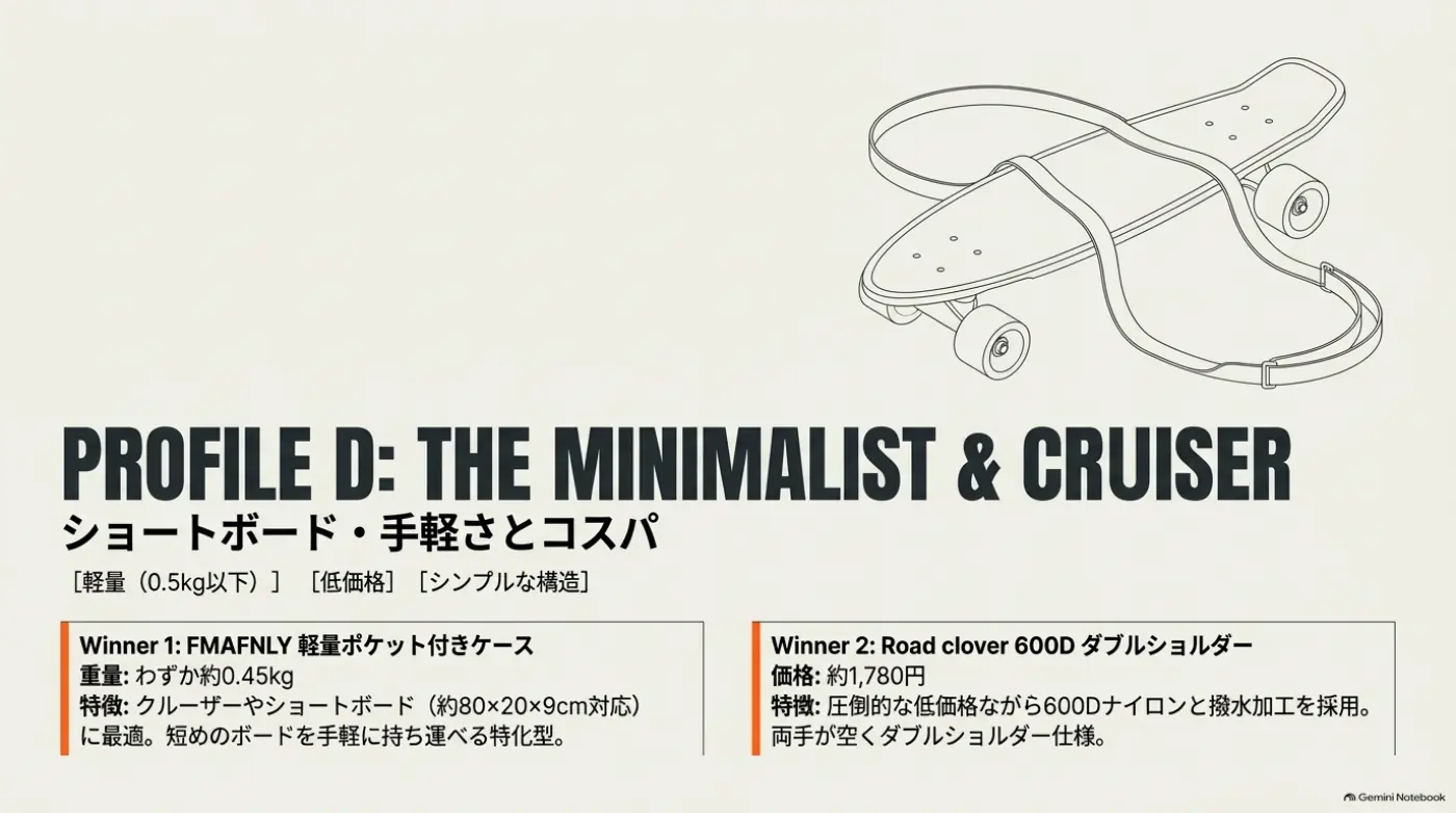 ショートボード向けの軽量ケースの選び方