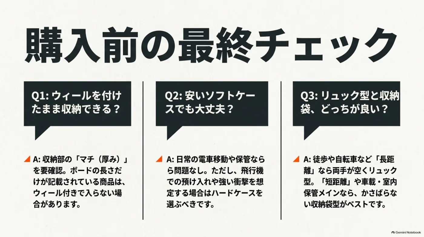 収納寸法、保護性能、持ち方の購入前チェック